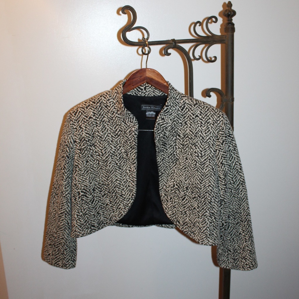 Jessica Howard Women's Open Front Cropped Jacket